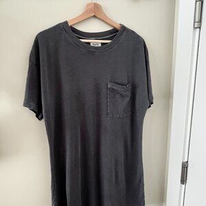 MATE the Label TENCEL Women's Sleep Tee Dress in Charcoal (Size M)